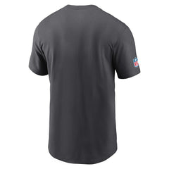 Miami Dolphins Alt Pack Onside Conversion Performance T-Shirt - Anthracite - Nike