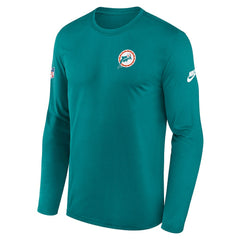 Miami Dolphins Legend Small Logo Dri-FIT Long Sleeve T-Shirt - Aqua - Nike