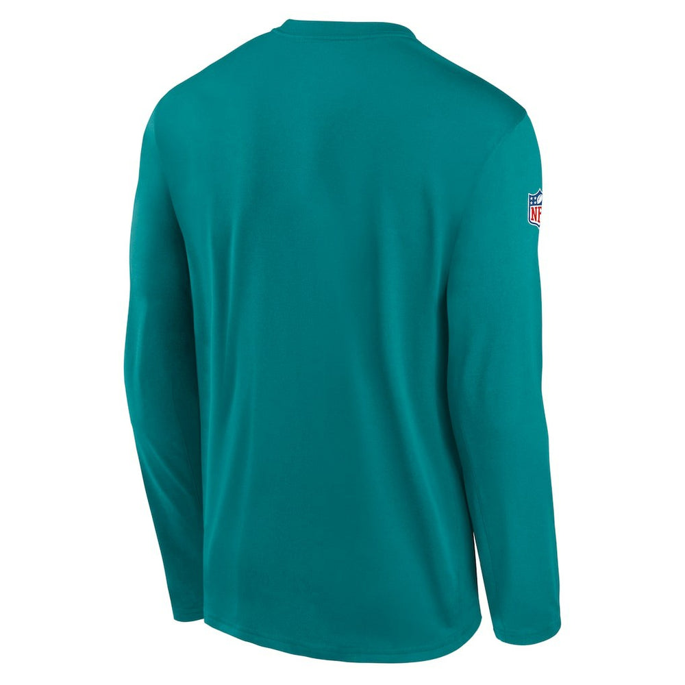Miami Dolphins Legend Small Logo Dri-FIT Long Sleeve T-Shirt - Aqua - Nike