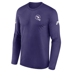 Minnesota Vikings Legend Small Logo Dri-FIT Long Sleeve T-Shirt - Purple - Nike