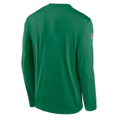 Philadelphia Eagles Legend Small Logo Dri-FIT Long Sleeve T-Shirt - Kelly Green - Nike