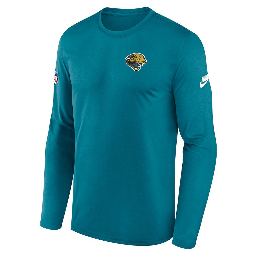 Jacksonville Jaguars Legend Small Logo Dri-FIT Long Sleeve T-Shirt - Teal - Nike
