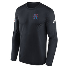 Houston Texans Legend Small Logo Dri-FIT Long Sleeve T-Shirt - Navy - Nike