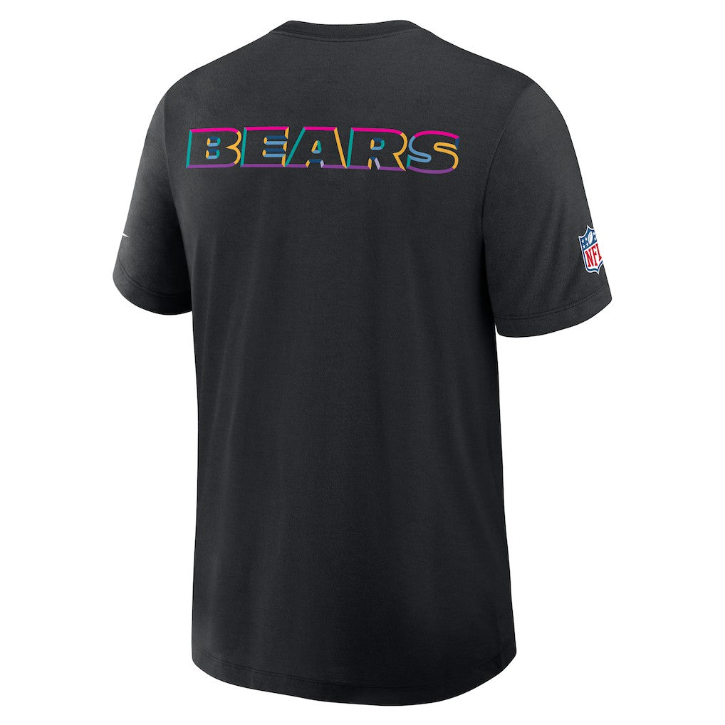 Chicago Bears 2025 NFL Crucial Catch Tri-Blend Dri-FIT T-Shirt - Black - Nike