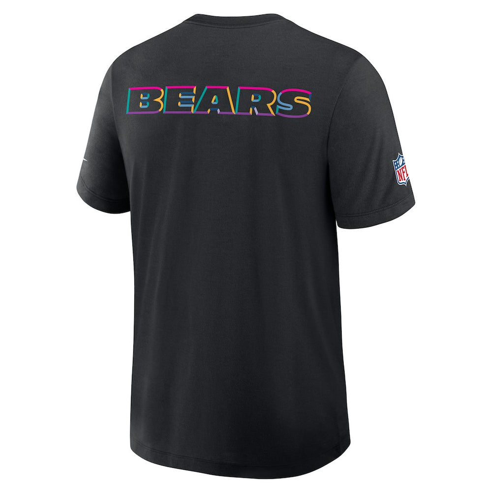 Chicago Bears 2025 NFL Crucial Catch Tri-Blend Dri-FIT T-Shirt - Black - Nike