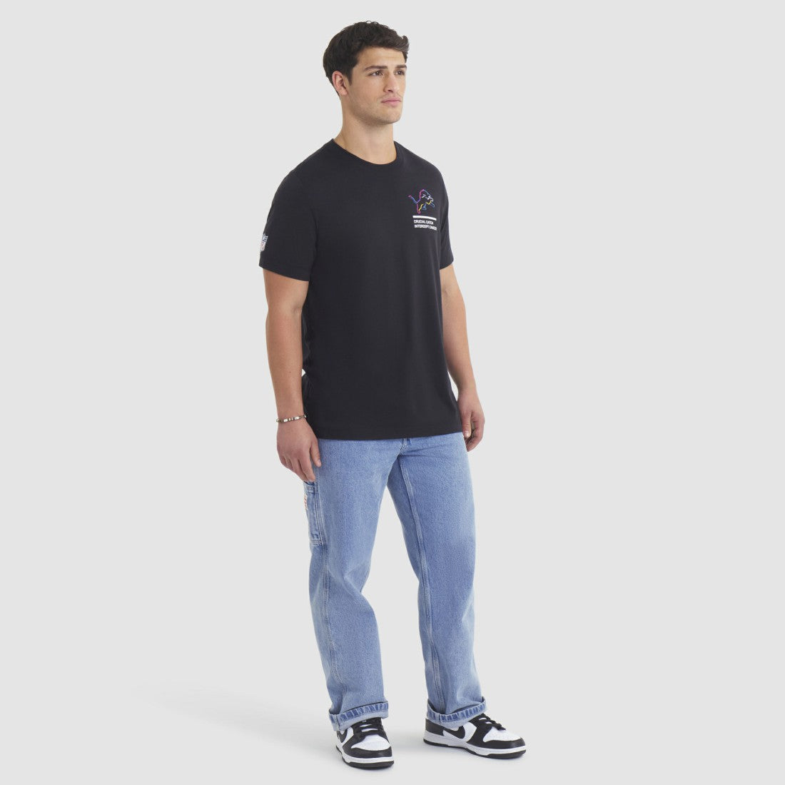 Detroit Lions 2025 NFL Crucial Catch Tri-Blend Dri-FIT T-Shirt - Black - Nike