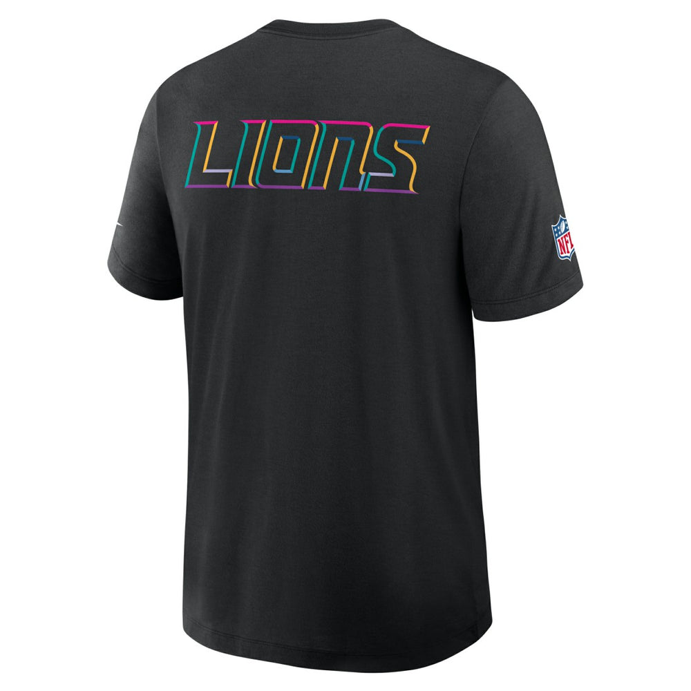 Detroit Lions 2025 NFL Crucial Catch Tri-Blend Dri-FIT T-Shirt - Black - Nike