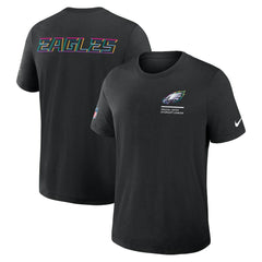 Philadelphia Eagles 2025 NFL Crucial Catch Tri-Blend Dri-FIT T-Shirt - Black - Nike
