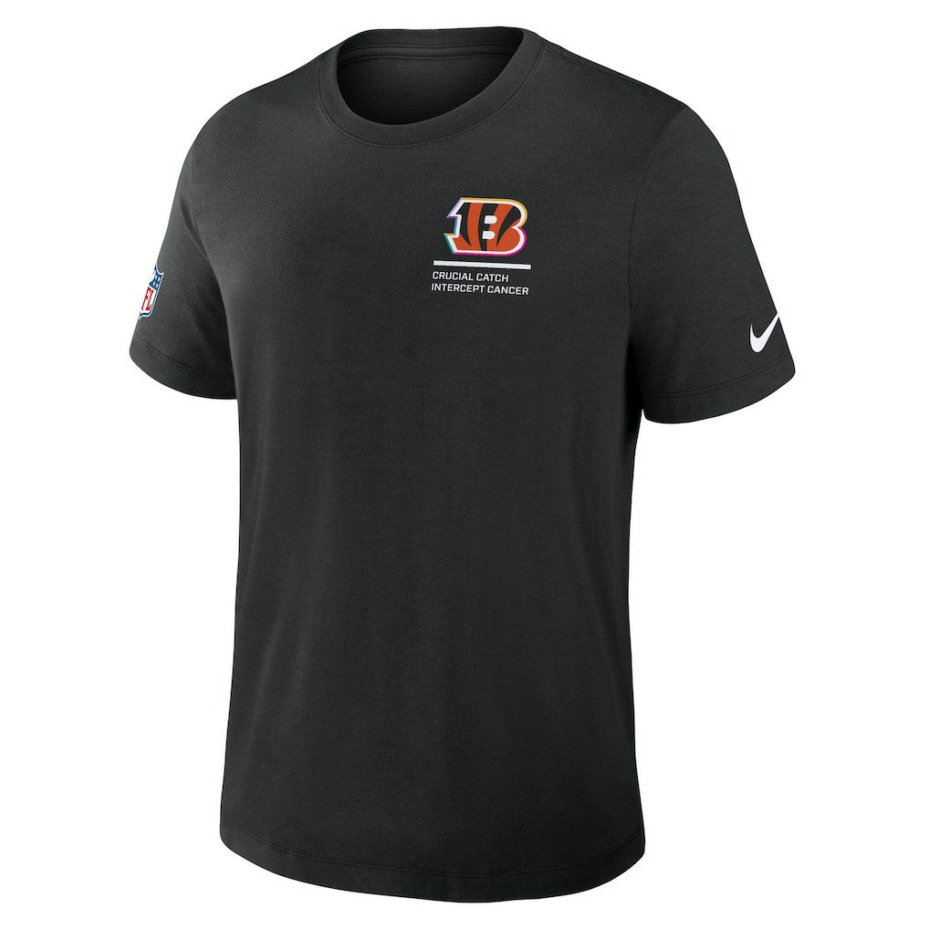Cincinnati Bengals 2025 NFL Crucial Catch Tri-Blend Dri-FIT T-Shirt - Black - Nike