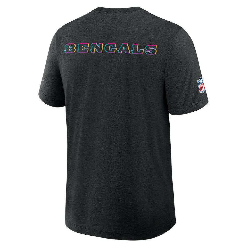 Cincinnati Bengals 2025 NFL Crucial Catch Tri-Blend Dri-FIT T-Shirt - Black - Nike