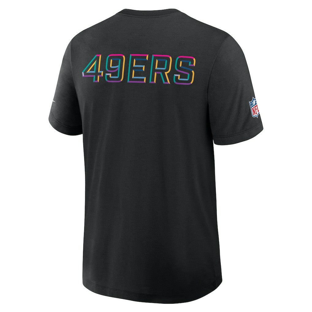 San Francisco 49ers 2025 NFL Crucial Catch Tri-Blend Dri-FIT T-Shirt - Black - Nike