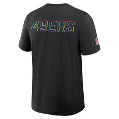 San Francisco 49ers 2025 NFL Crucial Catch Tri-Blend Dri-FIT T-Shirt - Black - Nike