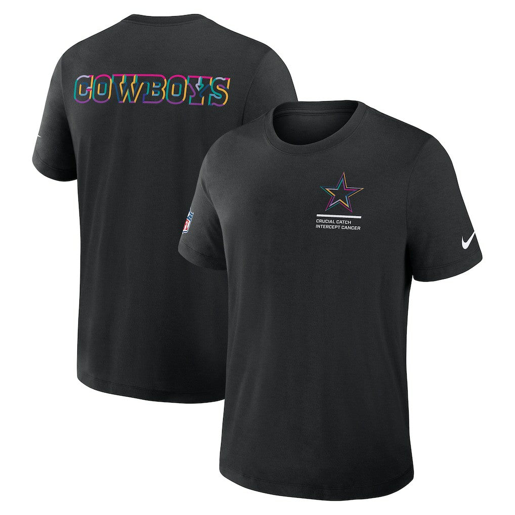Dallas Cowboys 2025 NFL Crucial Catch Tri-Blend Dri-FIT T-Shirt - Black - Nike