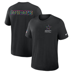 Dallas Cowboys 2025 NFL Crucial Catch Tri-Blend Dri-FIT T-Shirt - Black - Nike