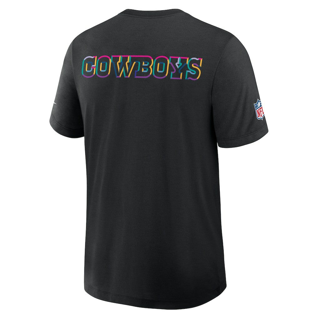 Dallas Cowboys 2025 NFL Crucial Catch Tri-Blend Dri-FIT T-Shirt - Black - Nike