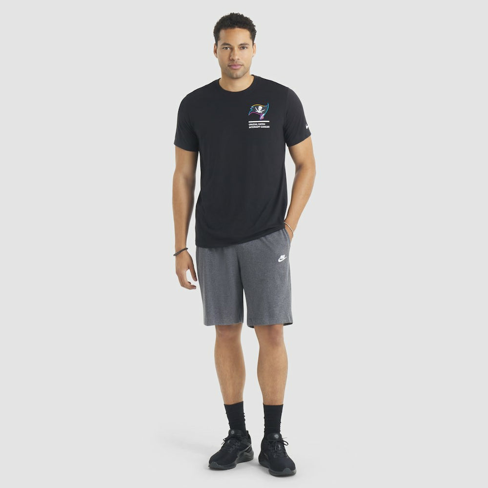 Tampa Bay Buccaneers 2025 NFL Crucial Catch Tri-Blend Dri-FIT T-Shirt - Black - Nike