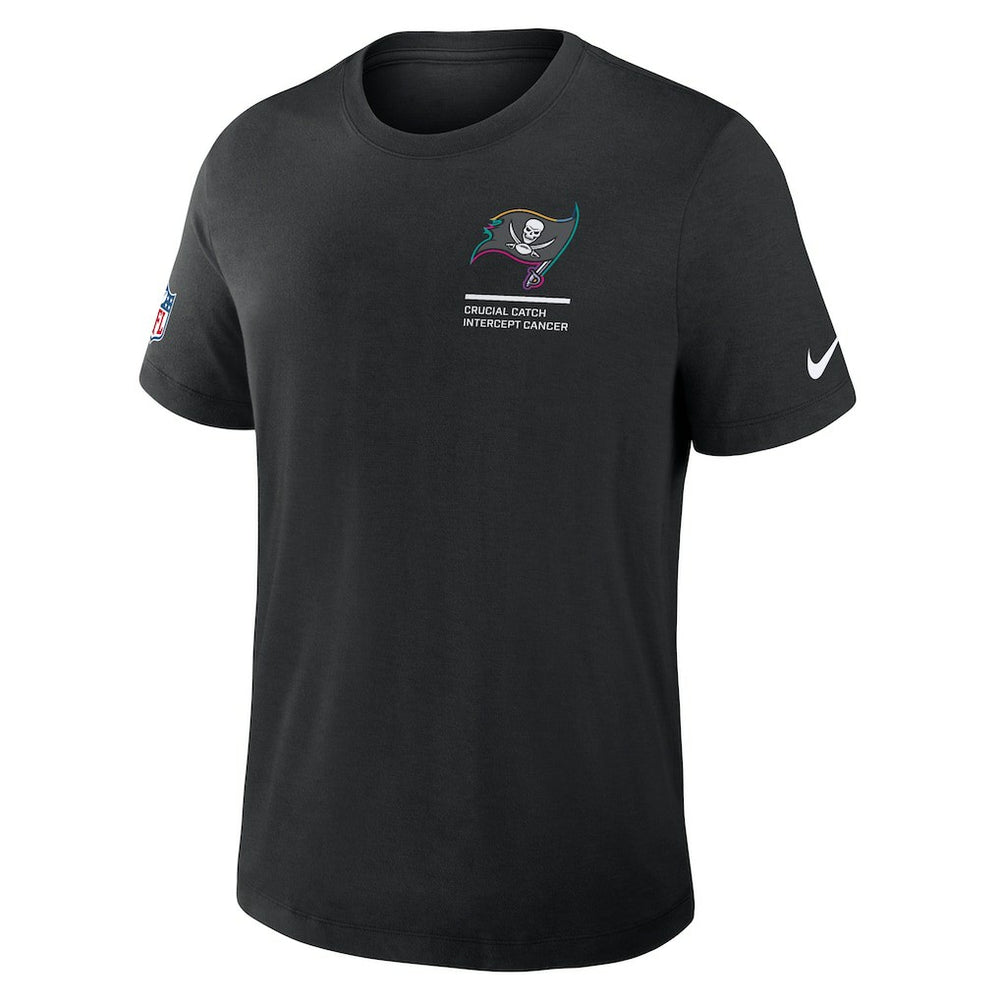 Tampa Bay Buccaneers 2025 NFL Crucial Catch Tri-Blend Dri-FIT T-Shirt - Black - Nike