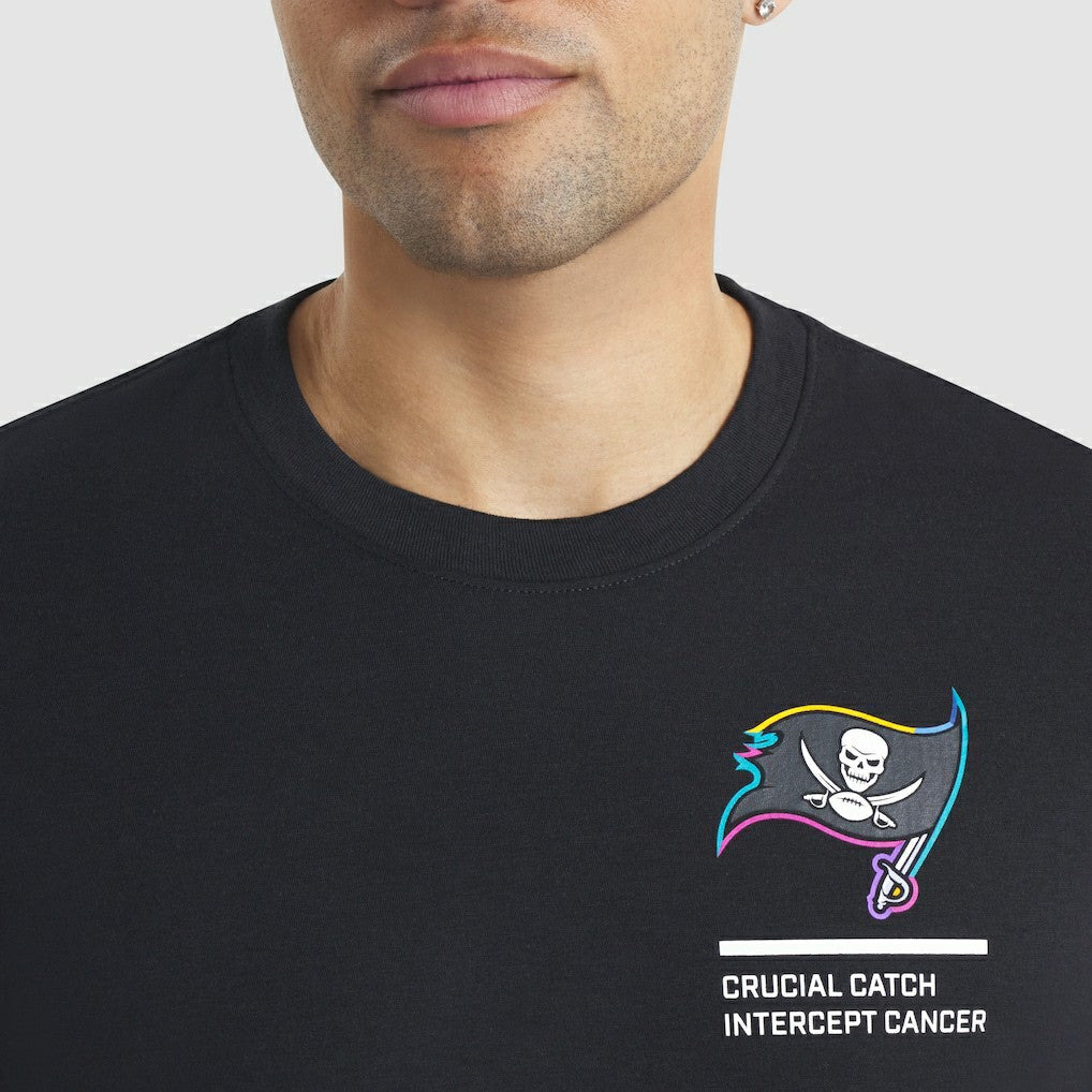 Tampa Bay Buccaneers 2025 NFL Crucial Catch Tri-Blend Dri-FIT T-Shirt - Black - Nike