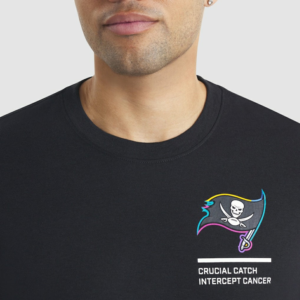 Tampa Bay Buccaneers 2025 NFL Crucial Catch Tri-Blend Dri-FIT T-Shirt - Black - Nike