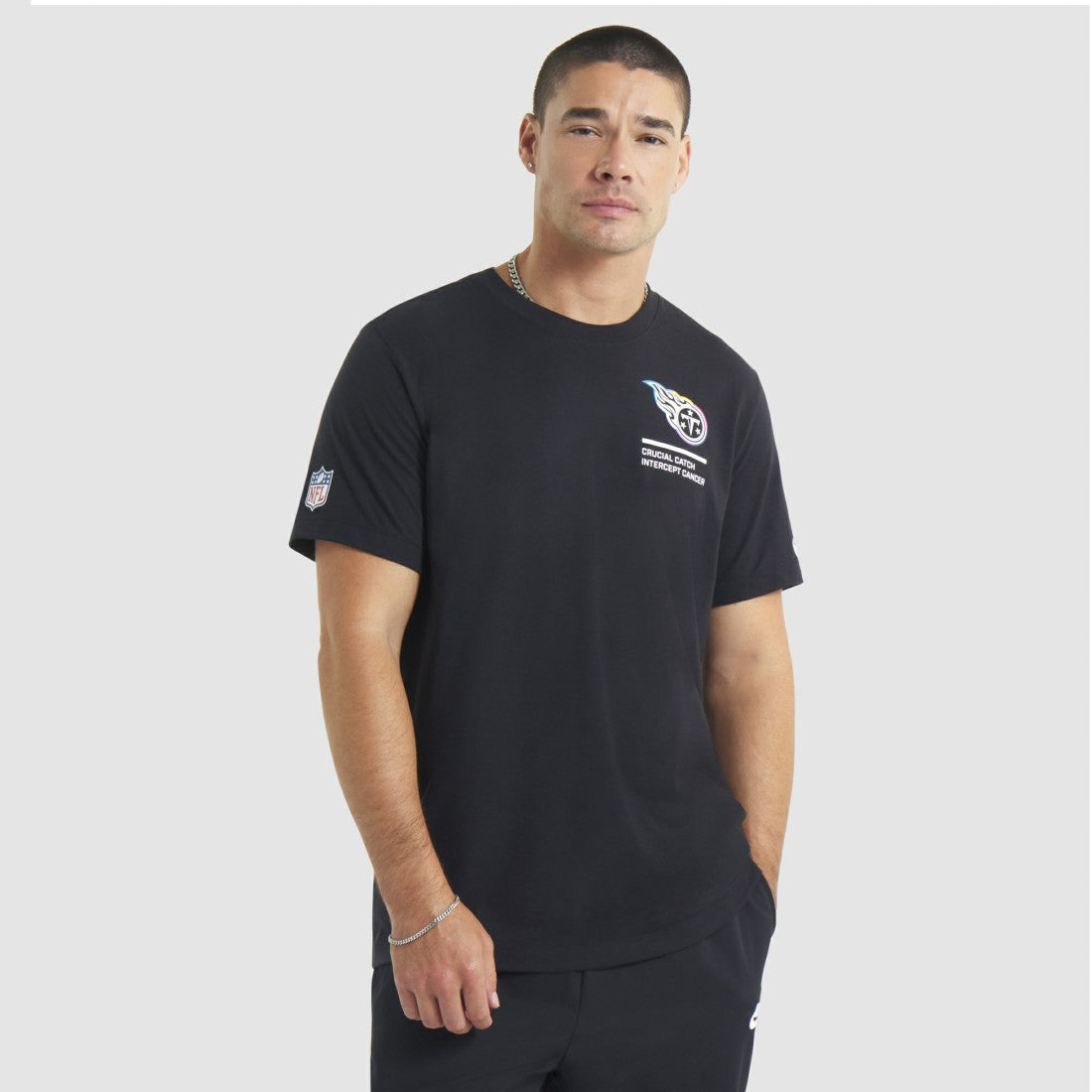 Tennessee Titans 2025 NFL Crucial Catch Tri-Blend Dri-FIT T-Shirt - Black - Nike