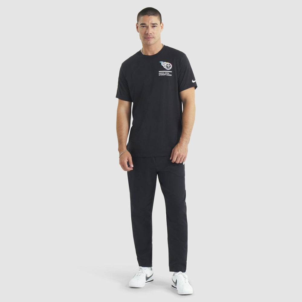 Tennessee Titans 2025 NFL Crucial Catch Tri-Blend Dri-FIT T-Shirt - Black - Nike