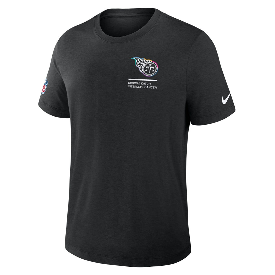 Tennessee Titans 2025 NFL Crucial Catch Tri-Blend Dri-FIT T-Shirt - Black - Nike