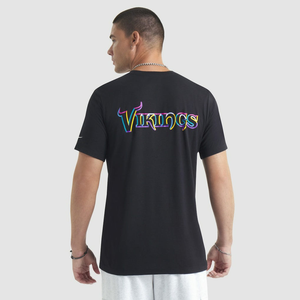 Minnesota Vikings 2025 NFL Crucial Catch Tri-Blend Dri-FIT T-Shirt - Black - Nike