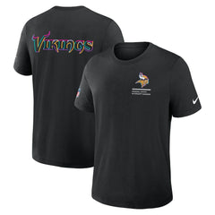 Minnesota Vikings 2025 NFL Crucial Catch Tri-Blend Dri-FIT T-Shirt - Black - Nike
