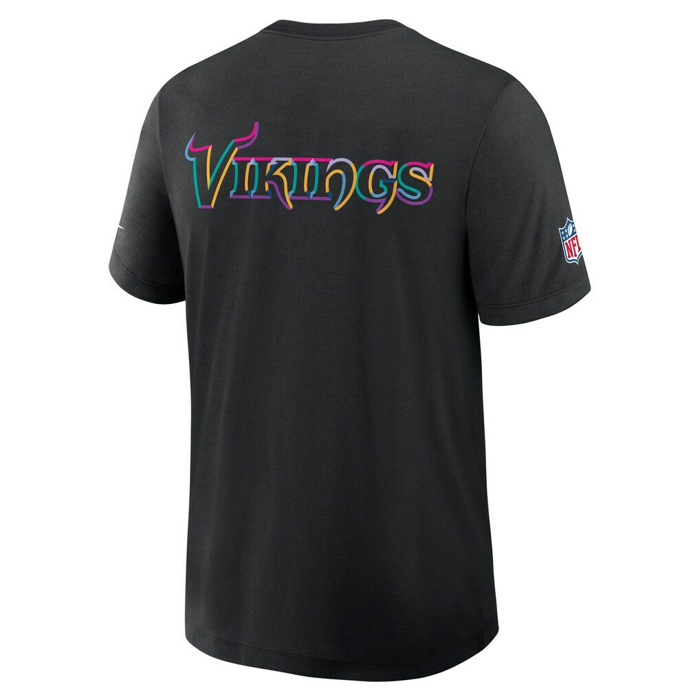 Minnesota Vikings 2025 NFL Crucial Catch Tri-Blend Dri-FIT T-Shirt - Black - Nike