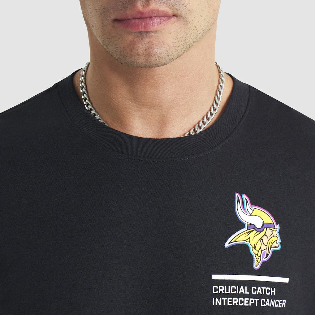 Minnesota Vikings 2025 NFL Crucial Catch Tri-Blend Dri-FIT T-Shirt - Black - Nike
