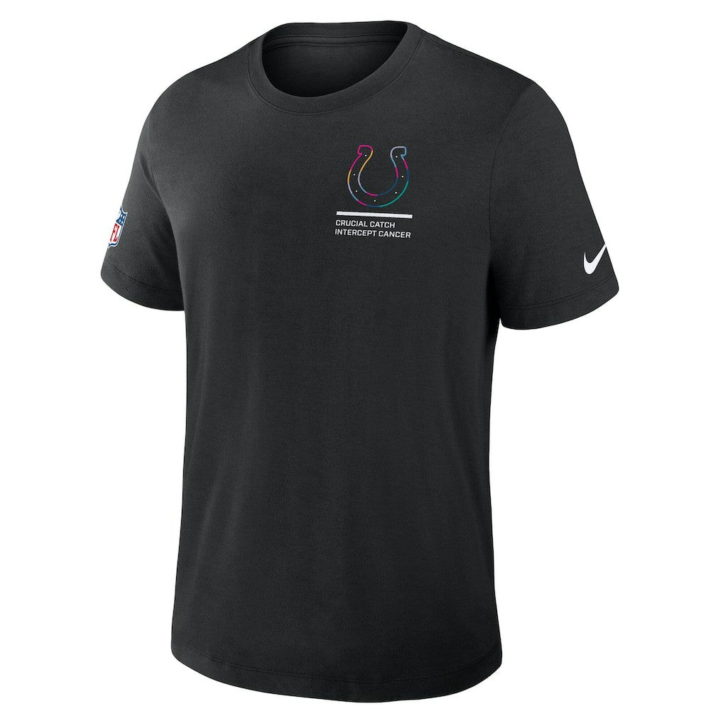 Indianapolis Colts 2025 NFL Crucial Catch Tri-Blend Dri-FIT T-Shirt - Black - Nike