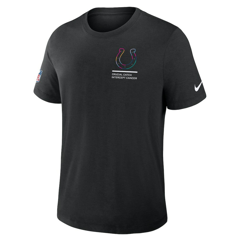 Indianapolis Colts 2025 NFL Crucial Catch Tri-Blend Dri-FIT T-Shirt - Black - Nike