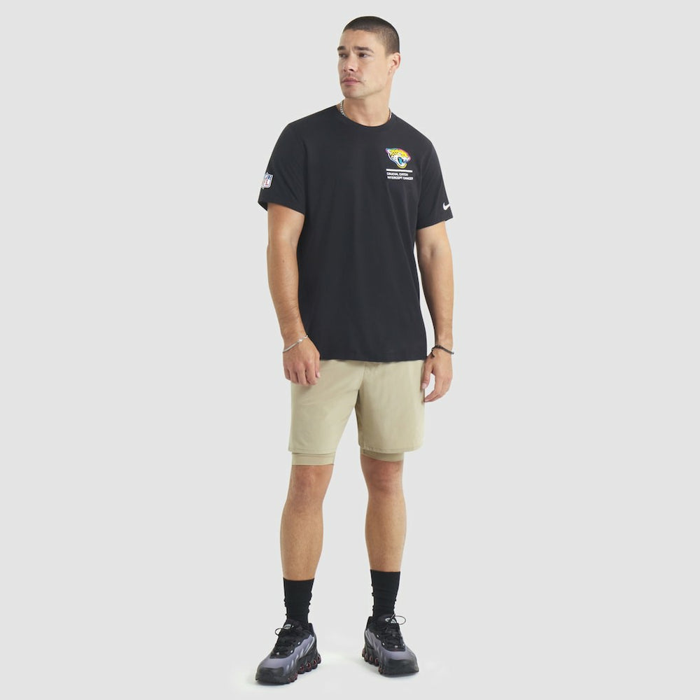 Jacksonville Jaguars 2025 NFL Crucial Catch Tri-Blend Dri-FIT T-Shirt - Black - Nike