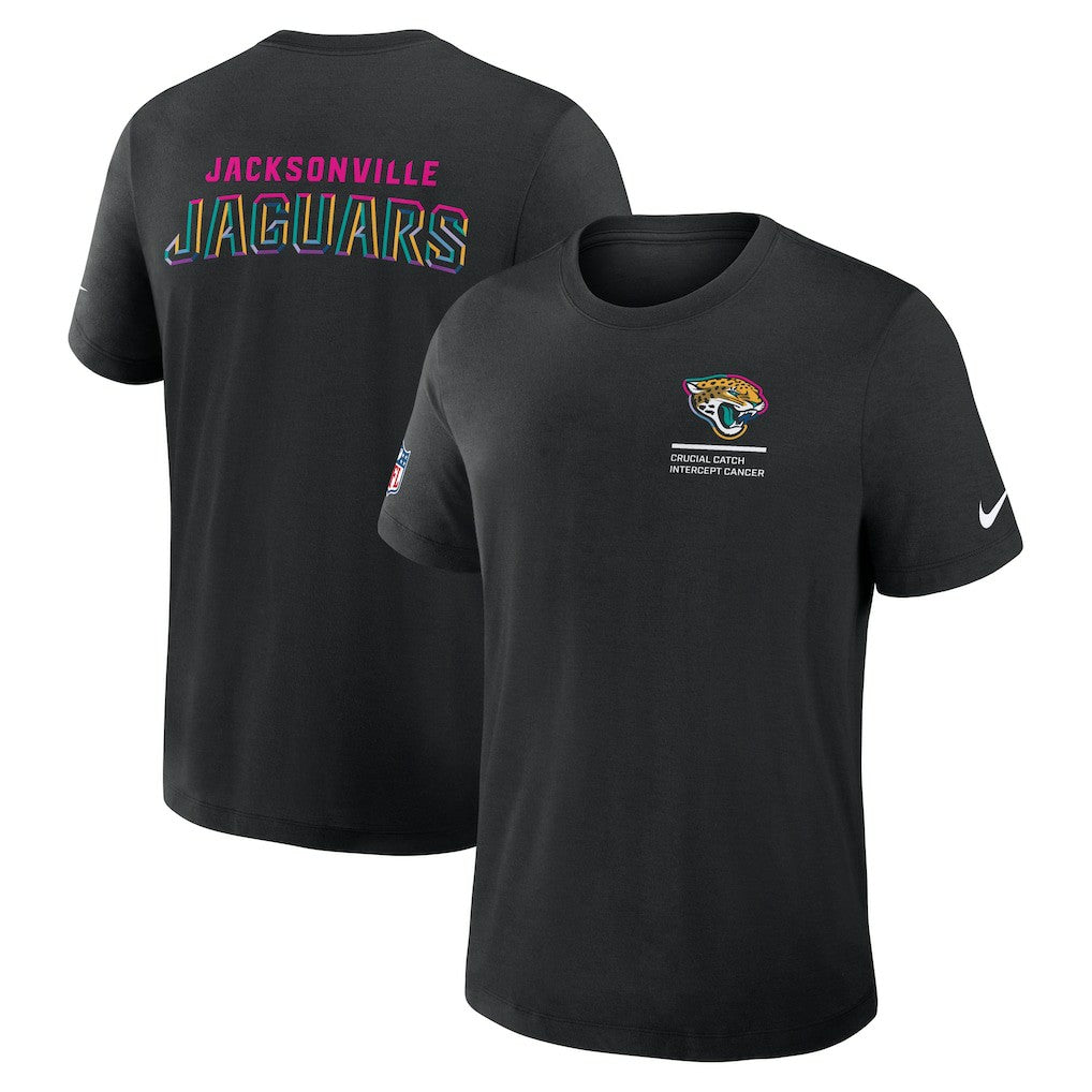 Jacksonville Jaguars 2025 NFL Crucial Catch Tri-Blend Dri-FIT T-Shirt - Black - Nike