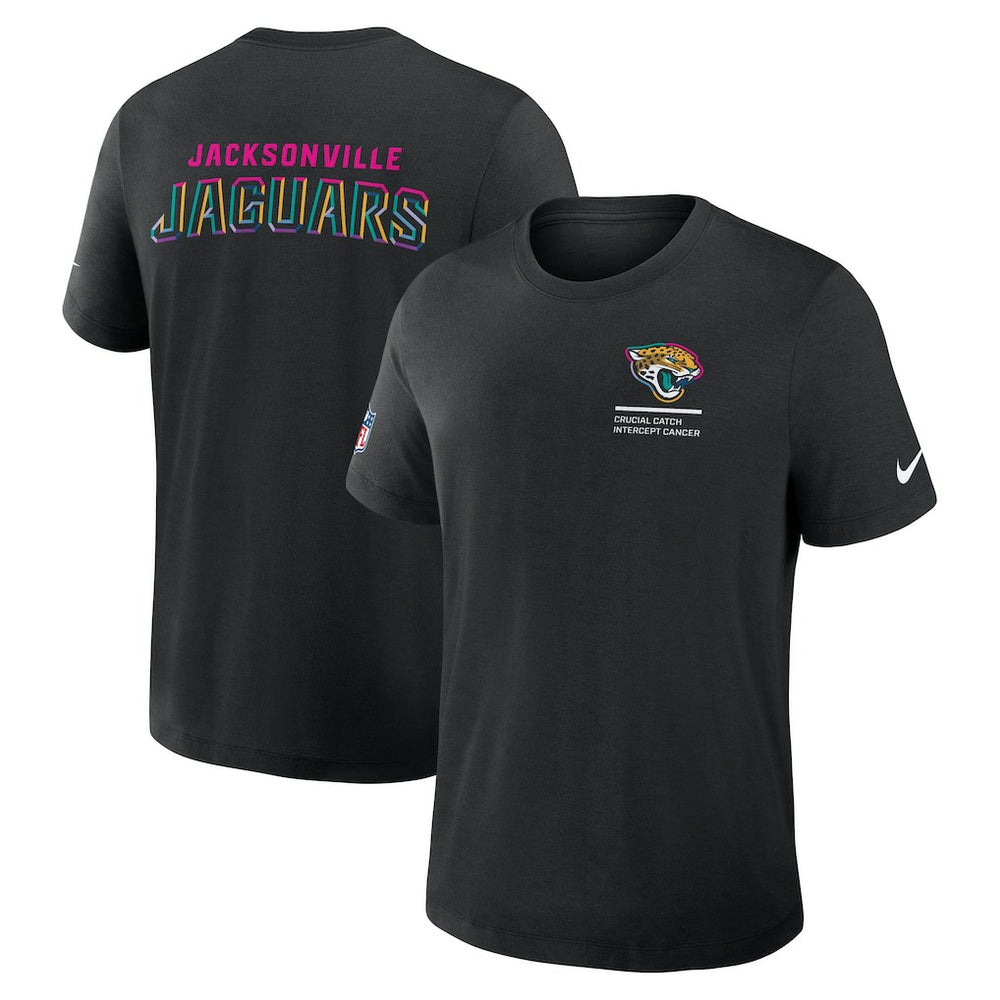 Jacksonville Jaguars 2025 NFL Crucial Catch Tri-Blend Dri-FIT T-Shirt - Black - Nike