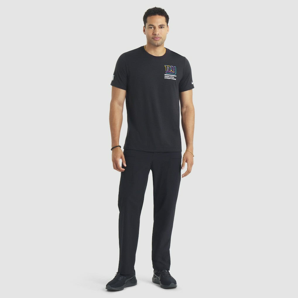 New York Giants 2025 NFL Crucial Catch Tri-Blend Dri-FIT T-Shirt - Black - Nike