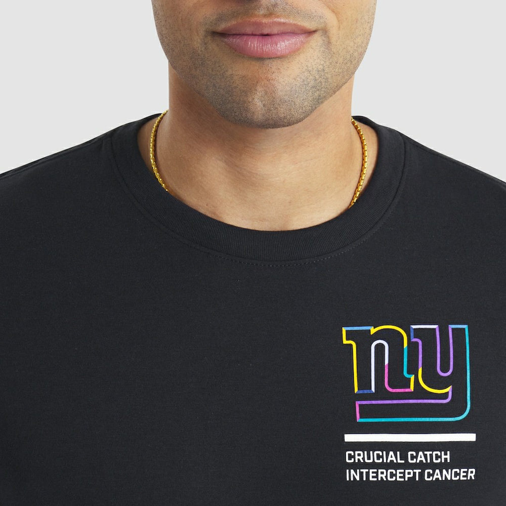 New York Giants 2025 NFL Crucial Catch Tri-Blend Dri-FIT T-Shirt - Black - Nike