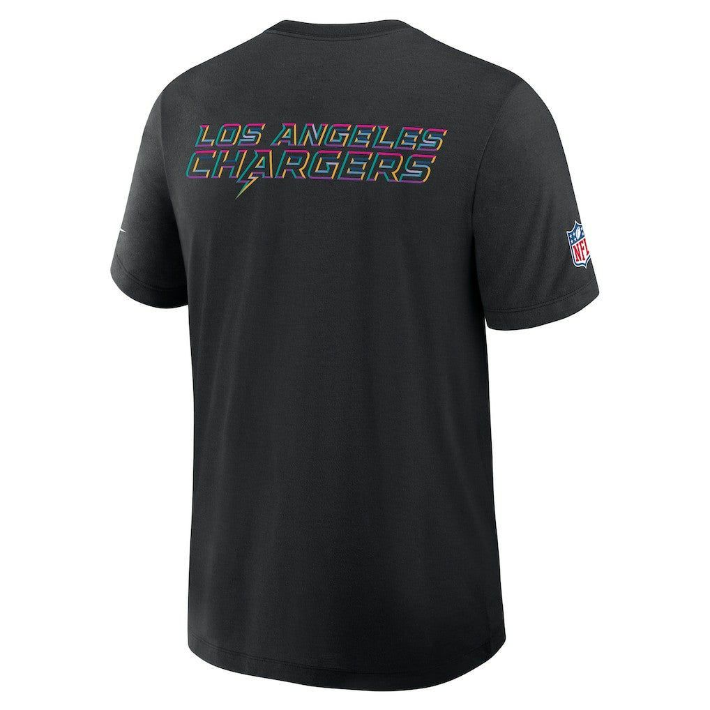Los Angeles Chargers 2025 NFL Crucial Catch Tri-Blend Dri-FIT T-Shirt - Black - Nike