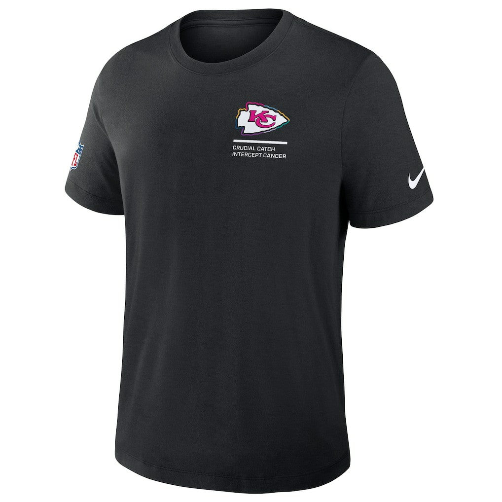 Kansas City Chiefs 2025 NFL Crucial Catch Tri-Blend Dri-FIT T-Shirt - Black - Nike