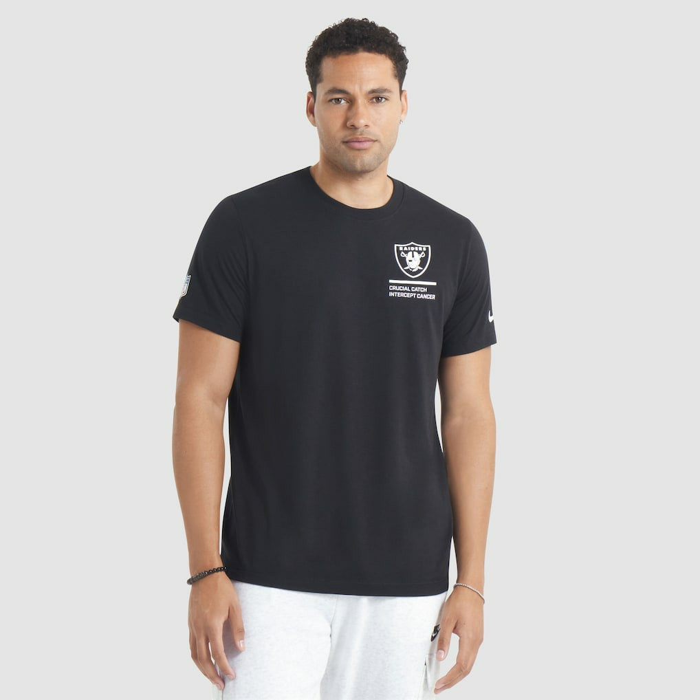 Las Vegas Raiders 2025 NFL Crucial Catch Tri-Blend Dri-FIT T-Shirt - Black - Nike