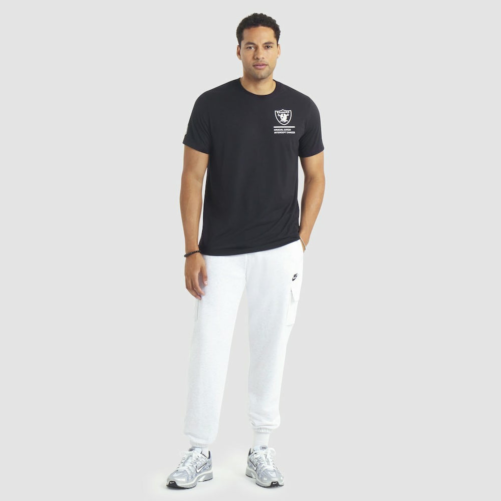 Las Vegas Raiders 2025 NFL Crucial Catch Tri-Blend Dri-FIT T-Shirt - Black - Nike