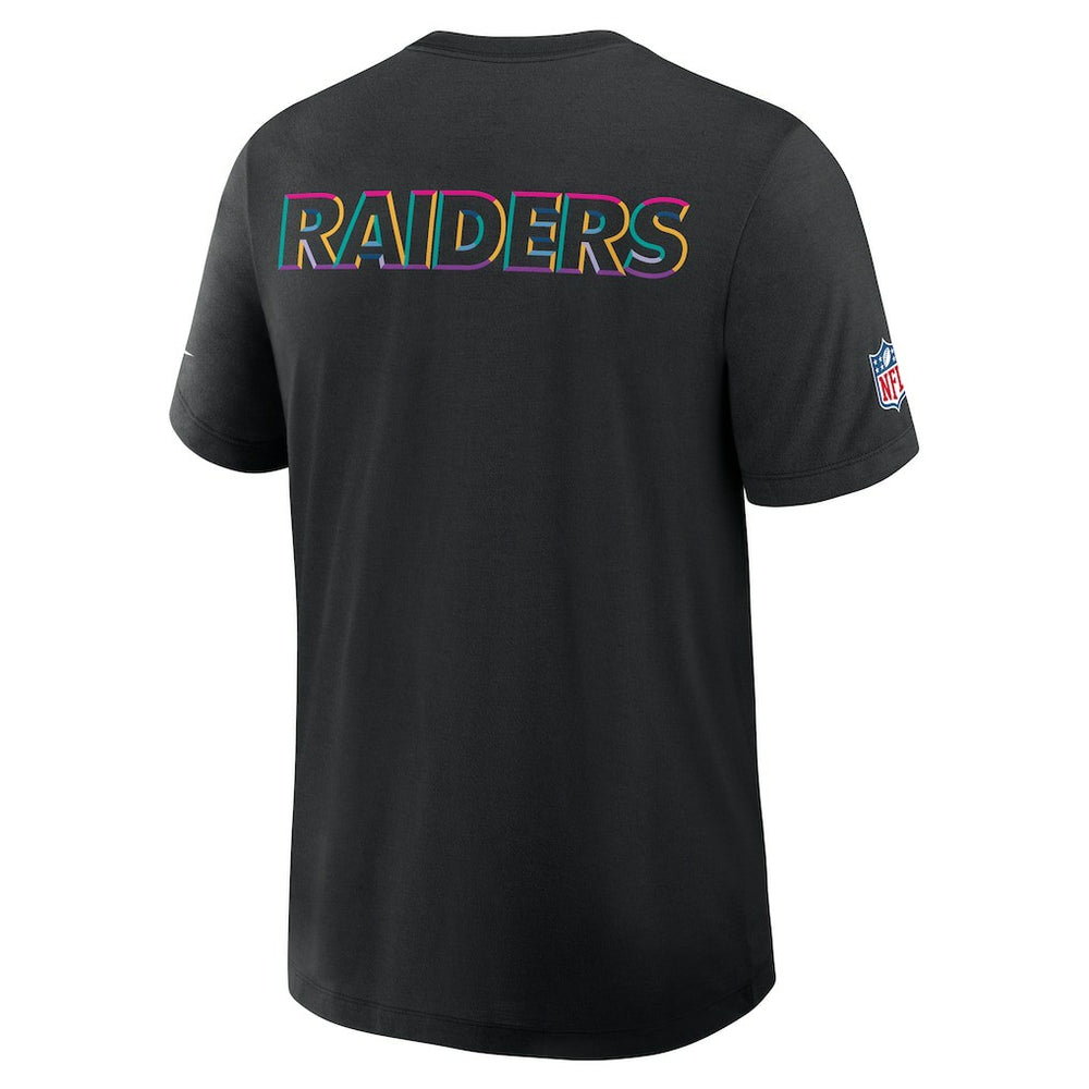 Las Vegas Raiders 2025 NFL Crucial Catch Tri-Blend Dri-FIT T-Shirt - Black - Nike