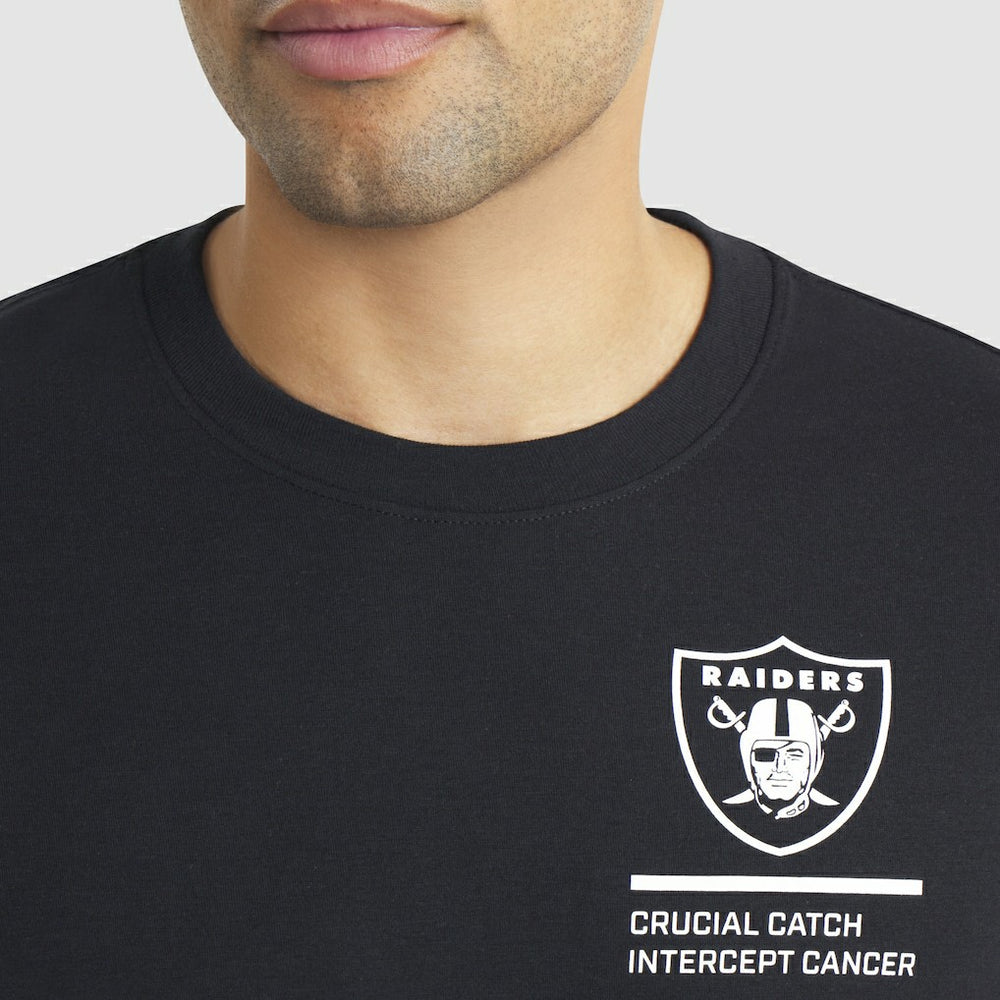Las Vegas Raiders 2025 NFL Crucial Catch Tri-Blend Dri-FIT T-Shirt - Black - Nike