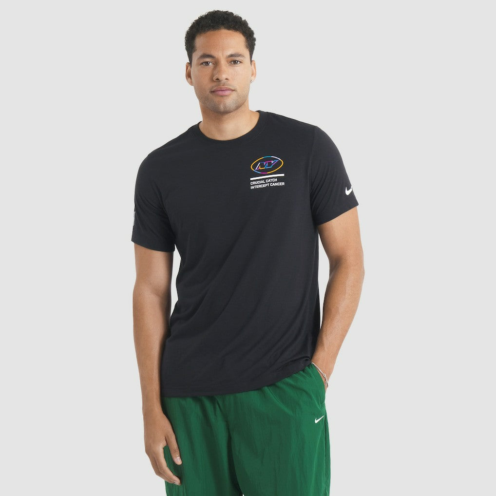 New York Jets 2025 NFL Crucial Catch Tri-Blend Dri-FIT T-Shirt - Black - Nike