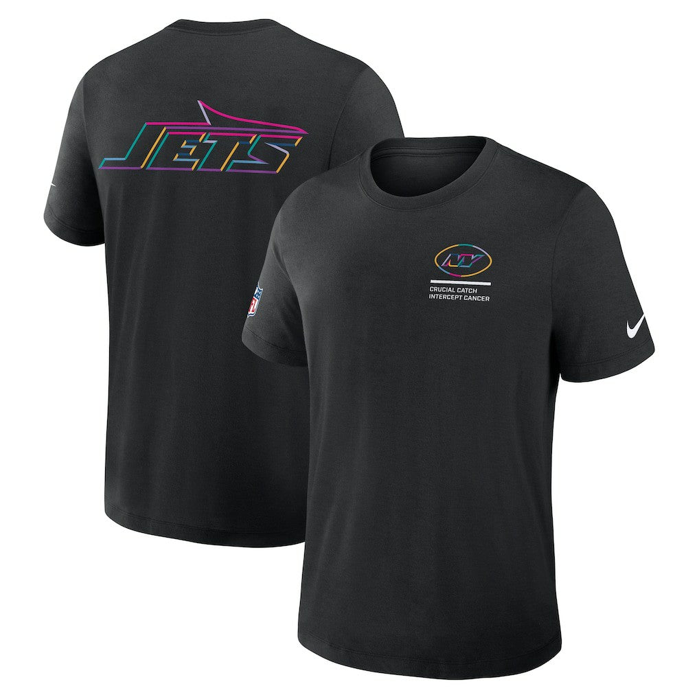 New York Jets 2025 NFL Crucial Catch Tri-Blend Dri-FIT T-Shirt - Black - Nike