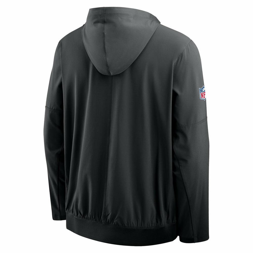 Detroit Lions Sideline Alt Pack Anorak Half-Zip Hoodie Jacket - Black - Nike