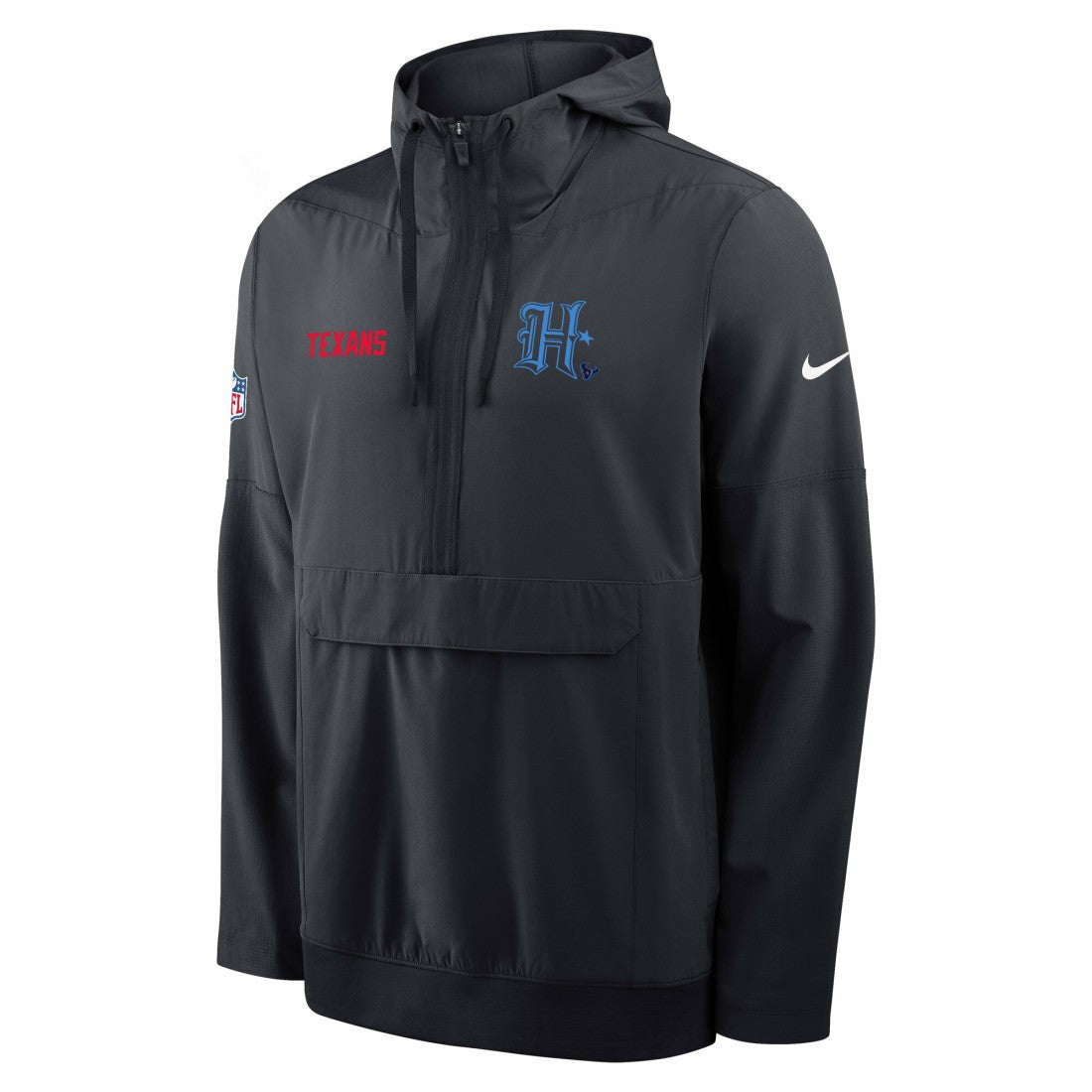 Houston Texans Sideline Alt Pack Anorak Half-Zip Hoodie Jacket - Navy - Nike
