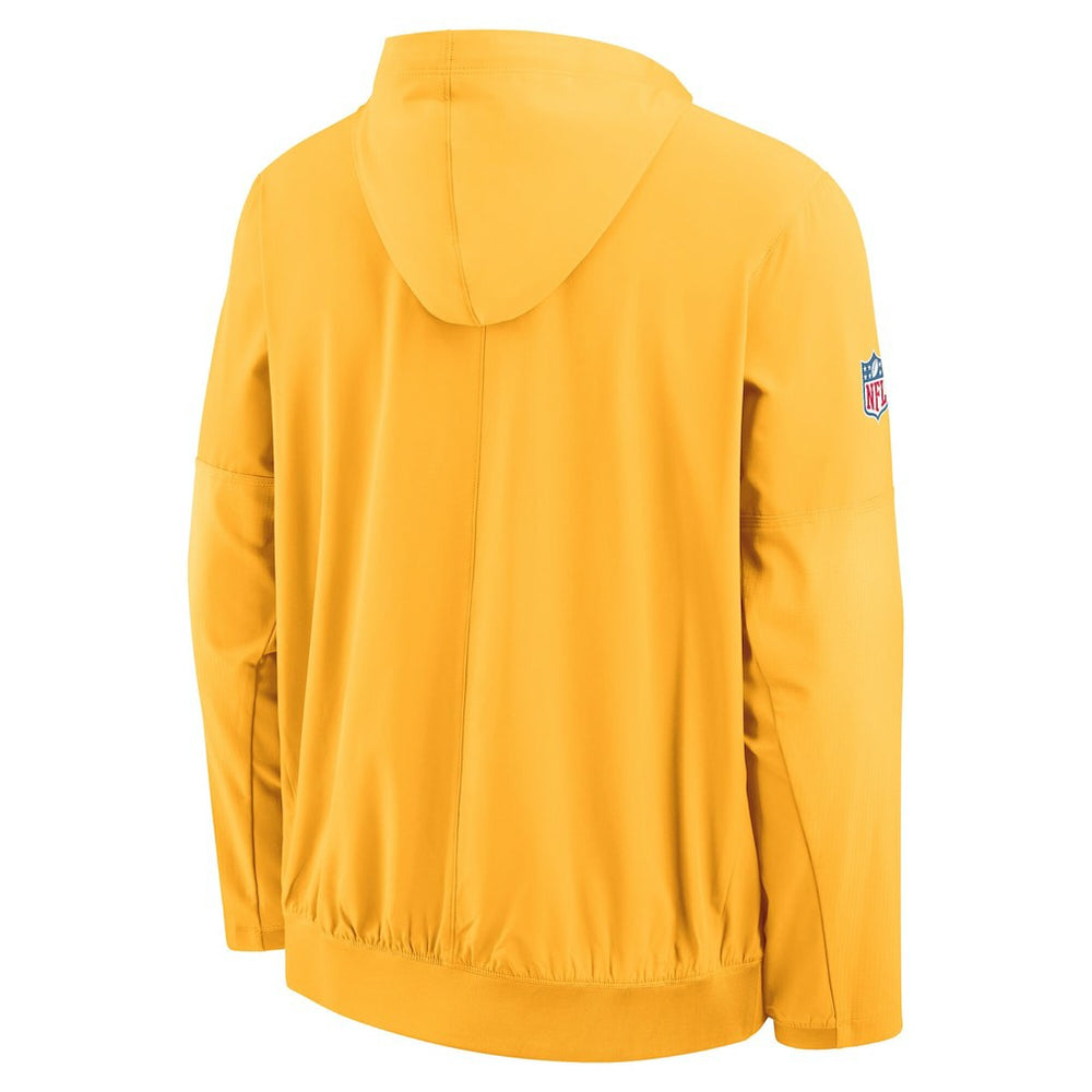 Pittsburgh Steelers 1933 Sideline Alt Pack Anorak Half-Zip Hoodie Jacket - Gold - Nike
