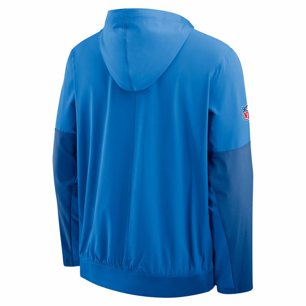 Detroit Lions Sideline Anorak Half-Zip Hoodie Jacket - Blue - Nike