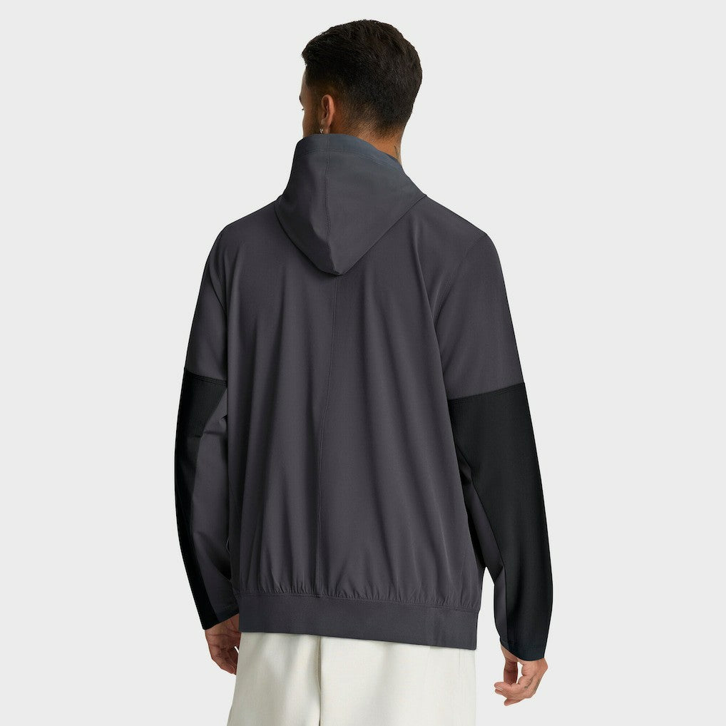 Cleveland Browns Sideline Anorak Half-Zip Hoodie Jacket - Anthracite - Nike